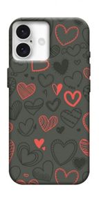 Чохол з картинкою Милі серця для Apple iPhone 16 (6.1")