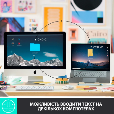 Клавіатура Logitech MX Keys Mini Minimalist Wireless US Pale Grey (920-010499) | Зображення 3