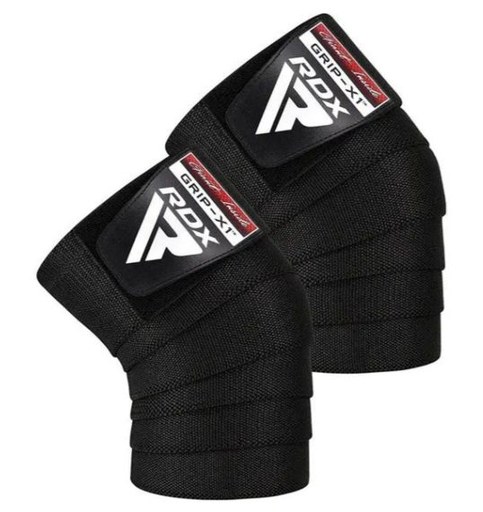 Бинти на коліна RDX K1 GYM Knee Wraps Full Black (WAH-K1FB)
