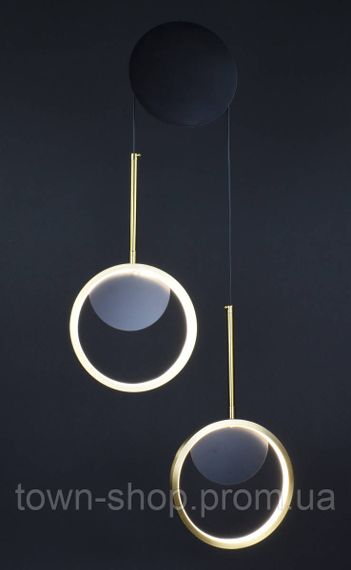 Бра настенное LED BD089-2-bk-gd-k Черный 55-200х35х6 см. | Зображення 4