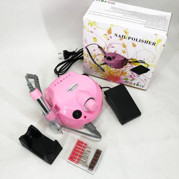 Фрезер DM-11-1 для манікюру та педикюру, потужний манікюрний фрезер, ручка фрезер. Колір: рожевий | Зображення 8