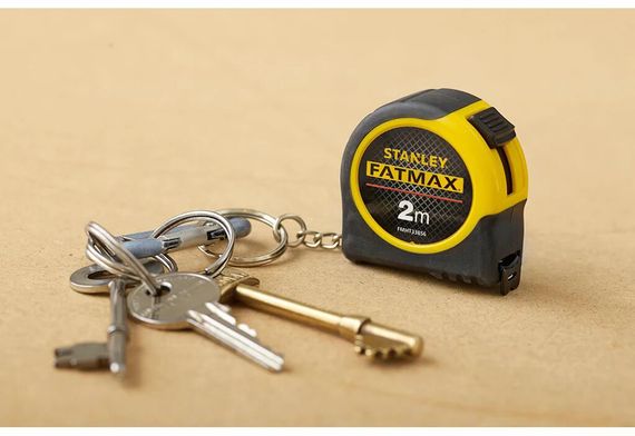 Рулетка-брелок “FATMAX”, 2м х 13мм в обрезиненом корпусе STANLEY FMHT1-33856 | Зображення 3