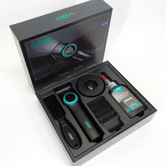 Машинка-тример 3 в 1 для стрижки волосся, Професійний тример з набором насадок, Тример для скронь MF-54 | Зображення 8