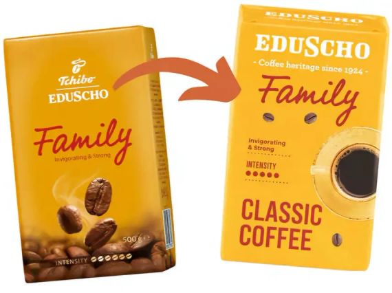 Кава мелена середнього обсмажування і середнього помелу Tchibo Family, 450г | Зображення 1