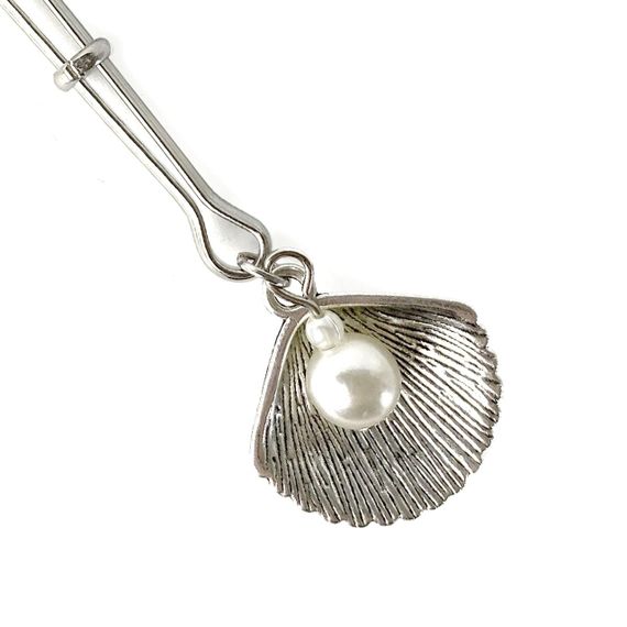 Затискач для клітора Art of Sex - Clit Clamp Silver Pearl | Зображення 1