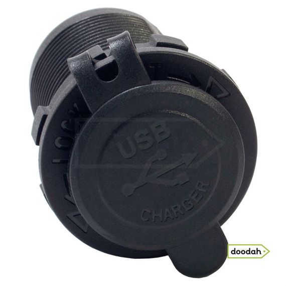 Авто / Мото USB порт прикуривателя - Recessed Built - зарядний пристрій з адаптером | Зображення 2