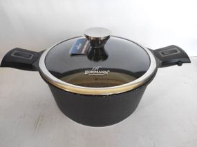 Каструля Bohmann BH-1730-28CR, 6.5 л, 28 см, алюмінієва з кришкою та антипригарним покриттям