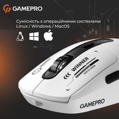 Мышка GamePro Genesis Winner Wireless/Bluetooth/USB White (GM079W) | Зображення 6