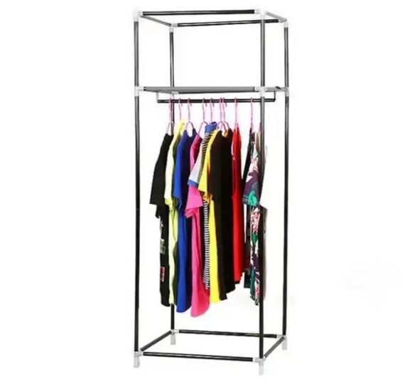Шафа складана тканинна портативна на 2 секції, органайзер для одягу Storage Wardrobe  8863 (60х45х150 см) | Зображення 4