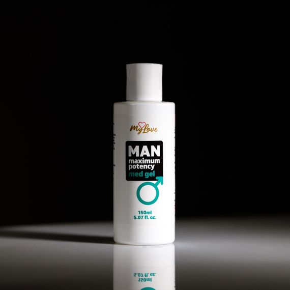 Інтимний гель-лубрикант для чоловіків - MyLove Man Maximum Potency Med Gel, 150 мл Sex Aura | Зображення 4