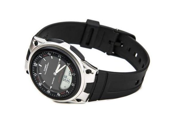 Годинники наручні чоловічі чорні кварцові оригінальні Японія Casio Collection AW-80-1AVES | Зображення 1