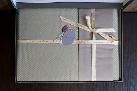 Постельное белье Elita Exclusive Jacquard Bamboo 200 х 220 см Vizon | Зображення 4