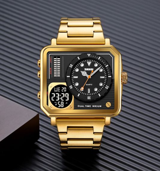 Чоловічий годинник Skmei 2025GD Gold | Зображення 3