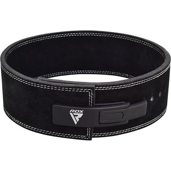 Пояс для важкої атлетики RDX 4 Pro Liver Buckle шкіряний Black Plus M | Зображення 4