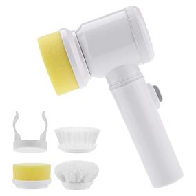 Електрична щітка для прибирання 5в1 зі змінними насадками, Magic Brush / Акумуляторна щітка для миття ванни / Електрощітка для