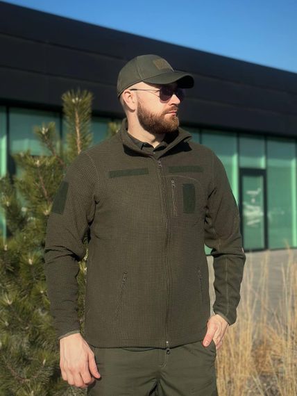 Військова Кофта Олива Army Combat Olive мікрофліс кубик