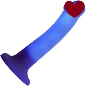 Дилдо, що світиться Strap-On-Me Glow-LED Dildo Purple - M Sex Aura