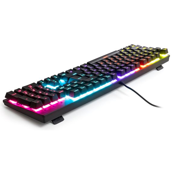 Клавіатура Vinga KBGM-100 LED Blue Switch USB Black (KBGM-100 Black) | Зображення 3