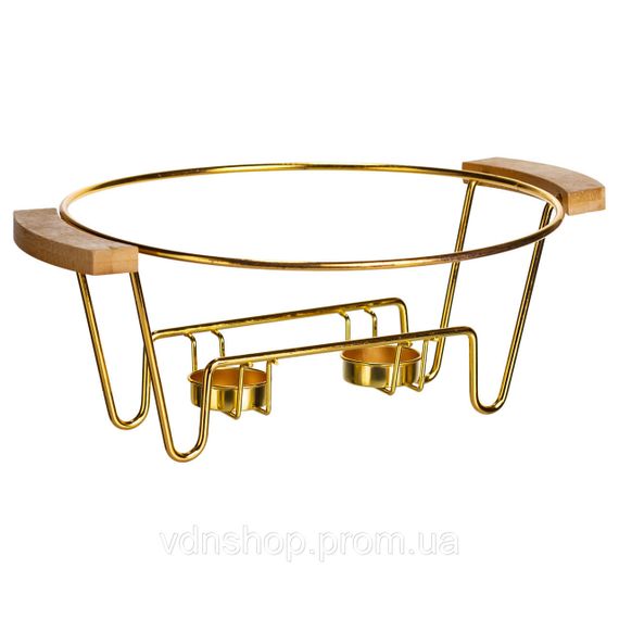 Марміт порцеляновий настільний круглий 2 (л) з підігрівом Чорний мармур LC-718 | Зображення 1