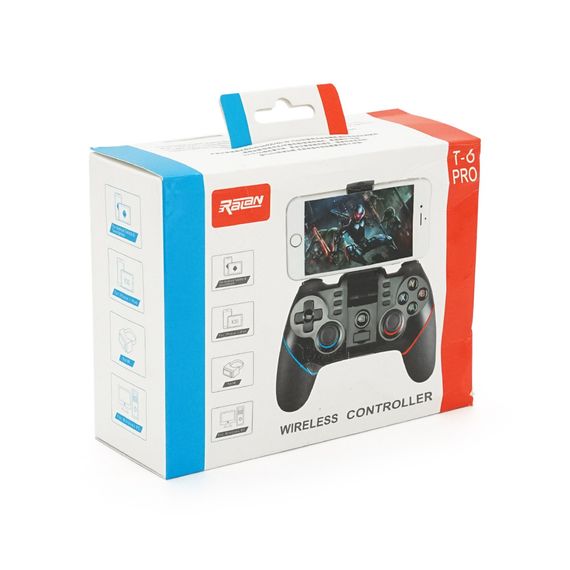 Геймпад бездротовий T6 PRO для Ios/Android/Switch//PS3/PS4/PC, 3.7V, 400mAh, Box | Зображення 1