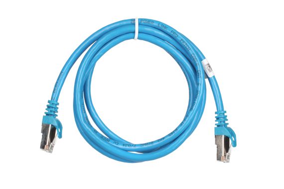 Патч-корд 2E Cat 6,S-FTP экран оплётка фольга,RJ45, 4Х2 27AWG ,7/0.14 Cu, 1.50 m, PVC,Blue (2E-PC6SFTPCOP-150BL) | Зображення 1