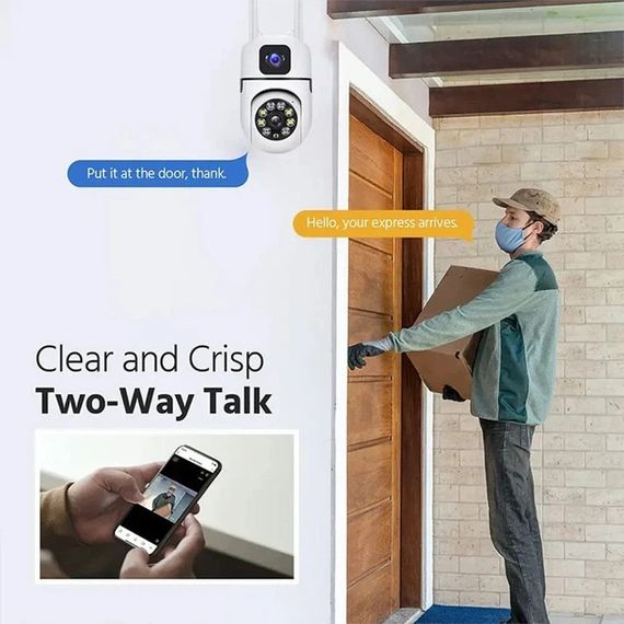 Вулична поворотна камера Dual Lens E10/V11 Wi-Fi з двома об'єктивами | Зображення 5