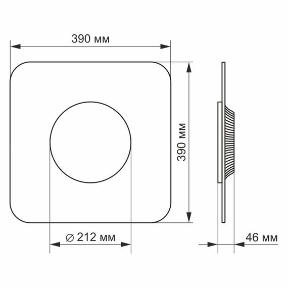 LED світильник акриловий квадратний VIDEX 24W 4100K | Зображення 2