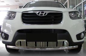 Передній захист ST008-Special (нерж.) для Hyundai Santa Fe 2 2006-2012рр