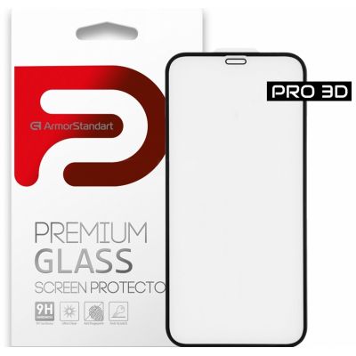 Стекло защитное Armorstandart Pro 3D для Apple iPhone 12/12 Pro Black (ARM57355)