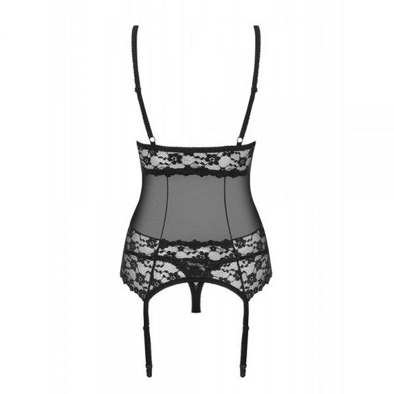 Корсет Letica corset thong black S / M, Черный, S/M | Зображення 1