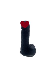 Крафтовое мыло-член с присоской Чистий Кайф Black size S натуральное Sex Aura