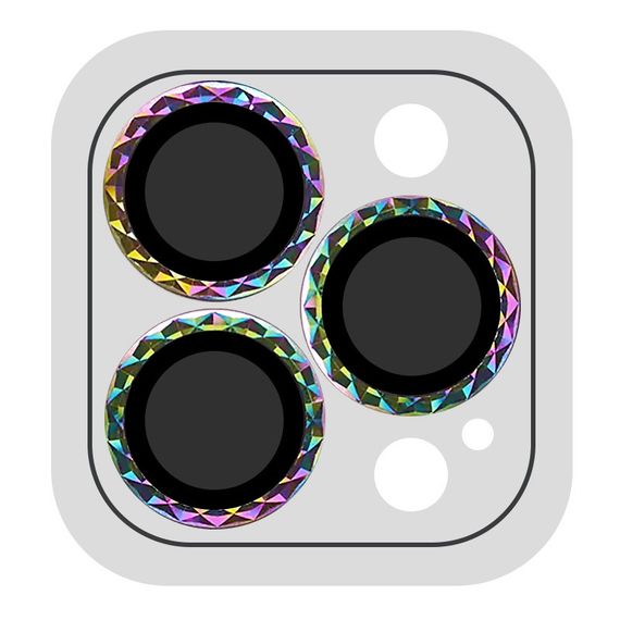Захисне скло Metal Shine на камеру (в упак.) для Apple iPhone 15 Pro (6.1") / 15 Pro Max (6.7")