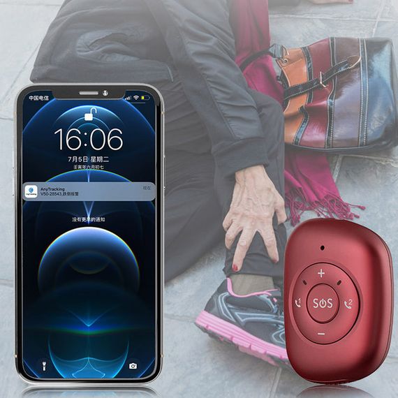 Трекер GPS V50 Tracker Pendant SIM (4G LTE with 2G GSM fallback) 1000mAh Red | Зображення 2