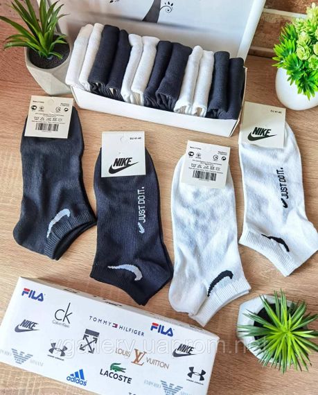 Шкарпетки короткі Nike різні кольори, жіночі шкарпетки Найк , спортивні шкарпетки 36-41