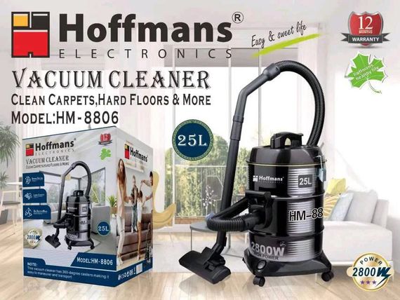 Пылесос Hoffmans HM-8806 25 л • Хозяйственный пылесос 2800 Вт с функцией выдува и моющимся HEPA-фильтром | Зображення 4