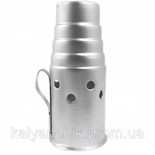 Колпак для кальяна лесенка серебро 4224-9