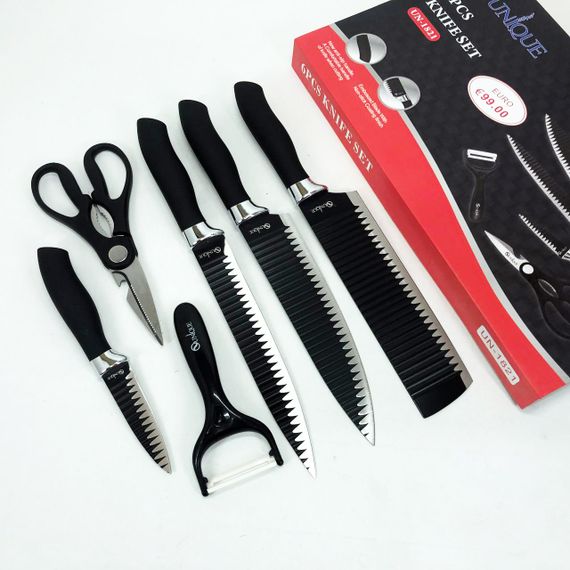 Набір кухонних ножів преміум UNIQUE, Набір ножів для кухарів Професійний кухонний HF-29 | Зображення 4