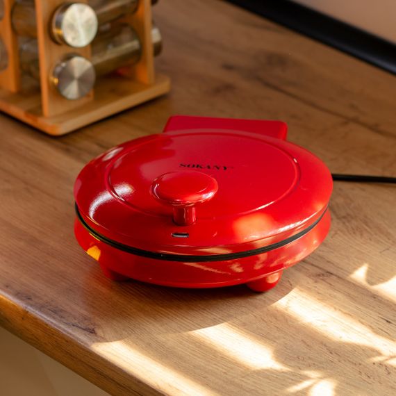 Піца мейкер електрична 1000 Вт з антипригарним покриттям і подвійним нагріванням Sokany SK-08013 | Зображення 8