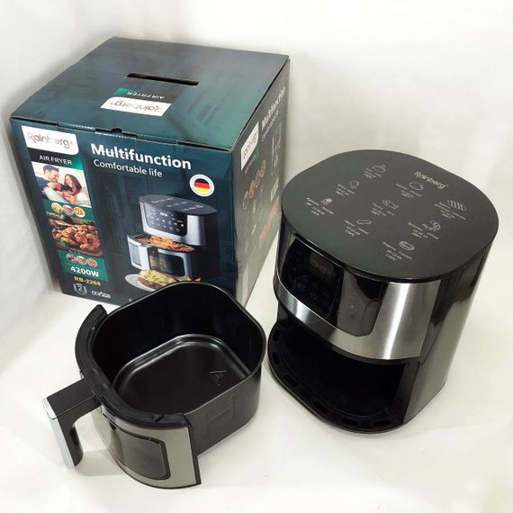 Аерофритниця Rainberg RB-2268 4200 Вт, Електрофритюрниця з таймером, Аерогриль для запіканок JB-91