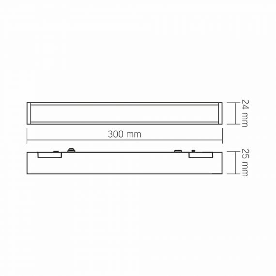 Світильник МАГНІТНИЙ трековий VIDEX LD430B 10.5W 30cm 4000K 48V Black | Зображення 9
