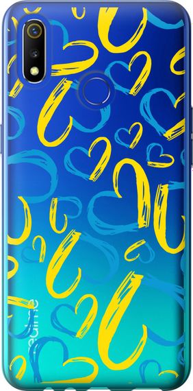 Чехол на Realme 3 Сердца UA "5292u-1869-17620"