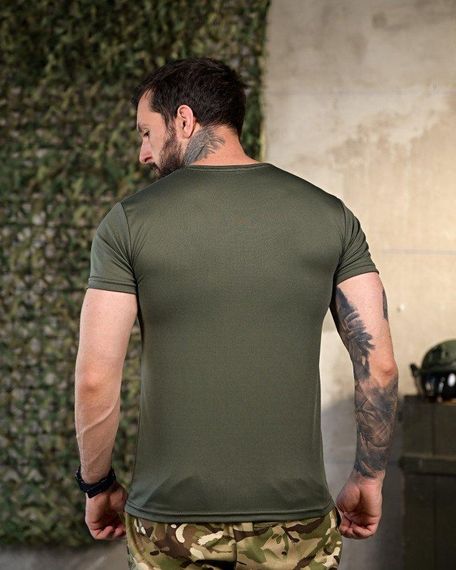 Тактична потоотводна футболка КАТІ олива ПП4669 | Зображення 2