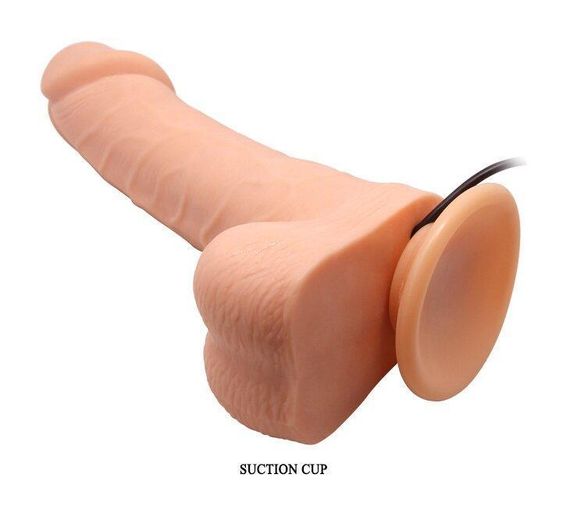 Вібратор на присосці з функцією ротації BARBARA 7,8" Ken MULTI-SPEED VIBRATOR, BW-008015R Sex Aura | Зображення 6