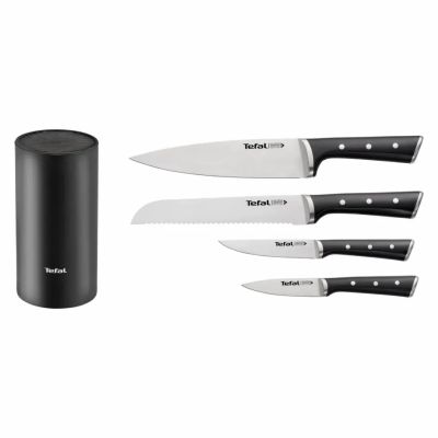 Набор ножей Tefal Ice Force,у пластиковій колоді, 4шт, нержавіюча сталь, пласт (K2325S75) | Зображення 1