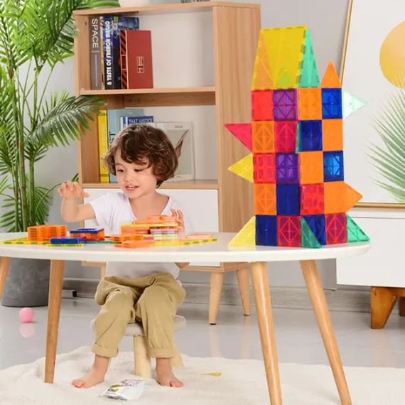 Дитячий конструктор D018, магнітні блоки 110 деталей | Зображення 4