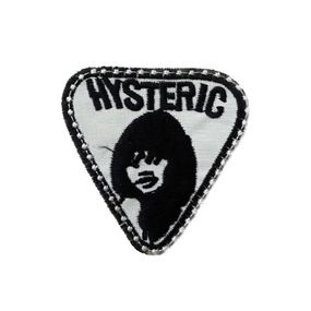Нашивка на одяг (термо) Hysteric 62*62 мм Чорний з білим