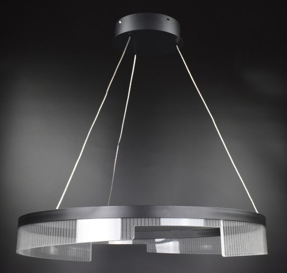 Люстра світлодіодна підвісна LED світильник для квартири на стелю лед 26985 Чорний 35-140х80х80 см.