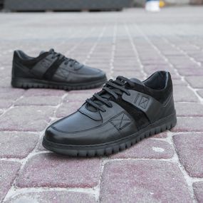 Легкі чоловічі кеди з шкіри та замші 41 розмір