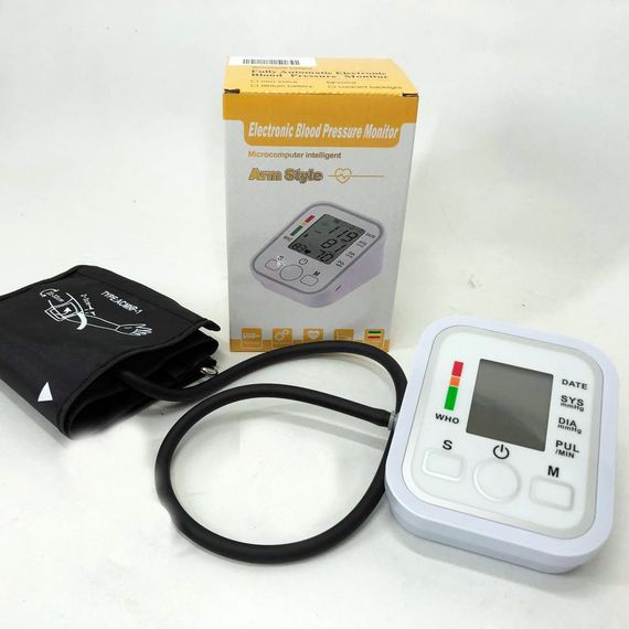 Аппарат для проверки давления автомат ARM Style B02R, Профессиональный тонометр с RL-776 увеличенной манжетой | Зображення 6