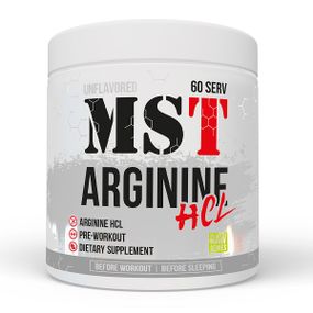 Аргінін для спорту MST Nutrition Arginine HCL Powder 300 g /60 servings/ Unflavored